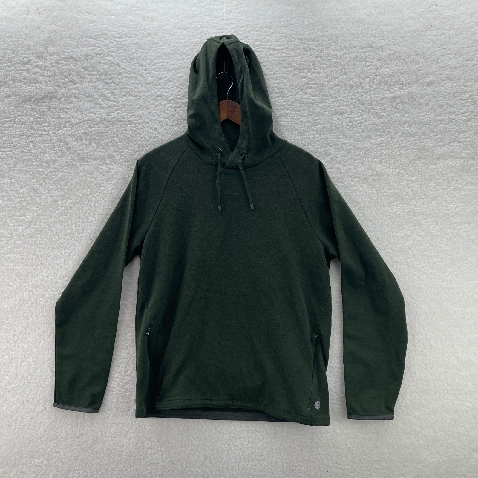 Ll Bean Hoodie Mens M Green Explorer Slightly Fitted Outdoor Granola Gorpcore